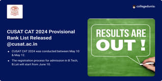 CUSAT CAT 2024 Result Out @cusat.ac.in, Check Direct Link Here!